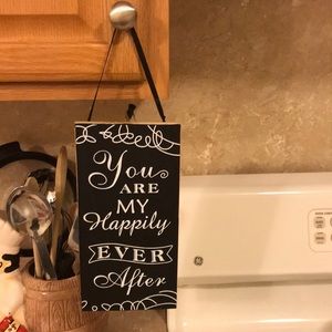 HAPPILY EVER AFTER WOOD SIGN